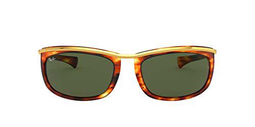 Ray-Ban Olympian I RB2319-954/57 Gafas de Sol, Havana, 62 Unisex