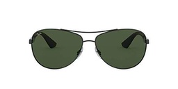 Ray-Ban 0Rb3526 Gafas de sol, Matte Black, 63 para Hombre