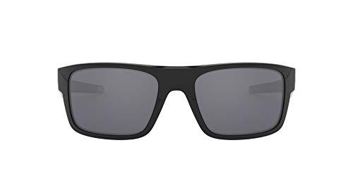 Oakley Drop Point Gafas de Sol, Hombre, Negro (Polished Black/Blackiridium), 61