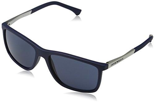 Emporio Armani 547487 Gafas de sol, Blue Rubber, 57 para Hombre