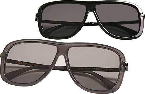 Urban Classics Sunglasses Milos 2-Pack Gafas, Negro