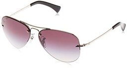 Ray-Ban RB 3449 Gafas de Sol, Silver, 59 para Hombre