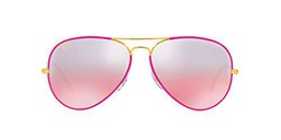 Ray-Ban 0RB3025JM Gafas, Violet ON Legend Gold, 62 Unisex Adulto