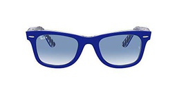 Ray-Ban 0RB2140 Gafas, Blue ON Vichy Blue/White, 54 Unisex