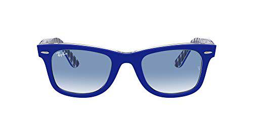 Ray-Ban 0RB2140 Gafas, Blue ON Vichy Blue/White, 54 Unisex