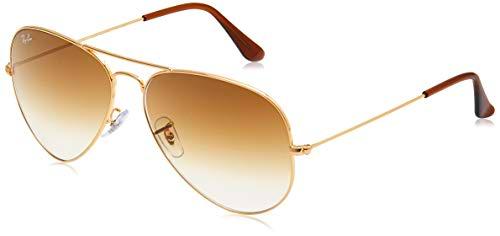 RAY-BAN Aviator gafas de sol, Brown, 62 Unisex-Adulto