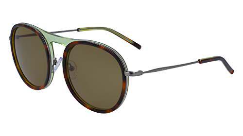 DKNY DK700S Gafas de Sol, Soft Tortoise/Green, 52 MM