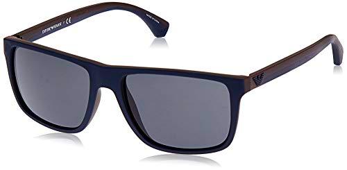 Emporio Armani 523087 Gafas de sol, Top Blue/Brown Rubber