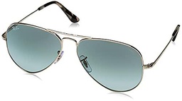 Ray-Ban 0RB3689 Gafas de Sol, Silver, 55 Unisex