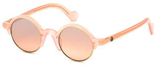 MONCLER ML0062 72S 44 Gafas de Sol, Rosa (Rosa Luc/Bordeaux)