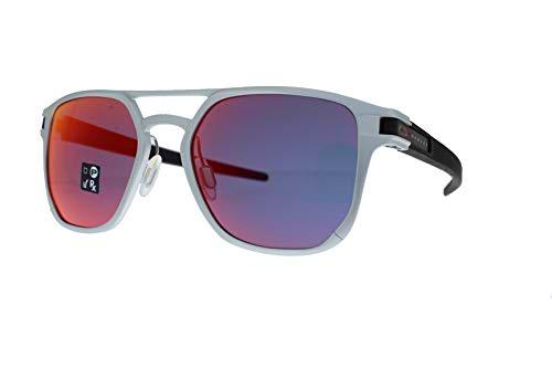 Oakley 0OO4128 Gafas de sol, Matte Silver, 53 para Hombre