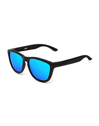 HAWKERS One Gafas de Sol, Carbon Black · Sky, Talla única Unisex Adulto