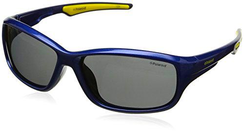 Polaroid P0425 Y2 Kea 55 Gafas de Sol, Azul (Bluette Lime/Grey Pz)