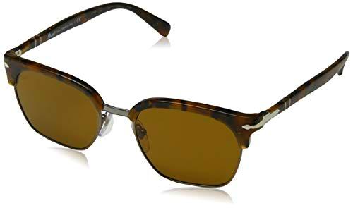 Persol 0PO3199S Gafas de sol, Rectangulares, 49, Tortoise Dark Brown