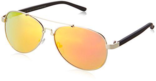 MSTRDS Sunglasses Mumbo Mirror gafas de sol, Plateado (Silver/Orange 4470)