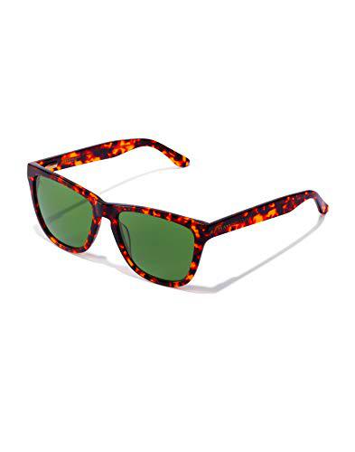 HAWKERS One X Gafas de Sol, Dark Havana · Green, Talla única Unisex Adulto