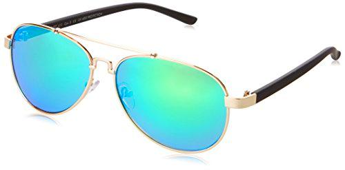 Mstrds Sunglasses Mumbo Mirror gafas de sol, Dorado (Gold/Green 4464)