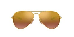 Ray-Ban 0Rb8317Ch Gafas de sol, Shiny Gold, 58 para Hombre