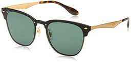 Ray-Ban 3576n Gafas de sol, Gold Striped/Graygreen