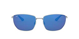 Ray-Ban RB3653 Gafas, Plata, 60 Unisex Adulto