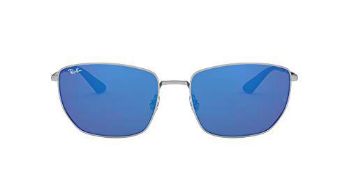 Ray-Ban RB3653 Gafas, Plata, 60 Unisex Adulto