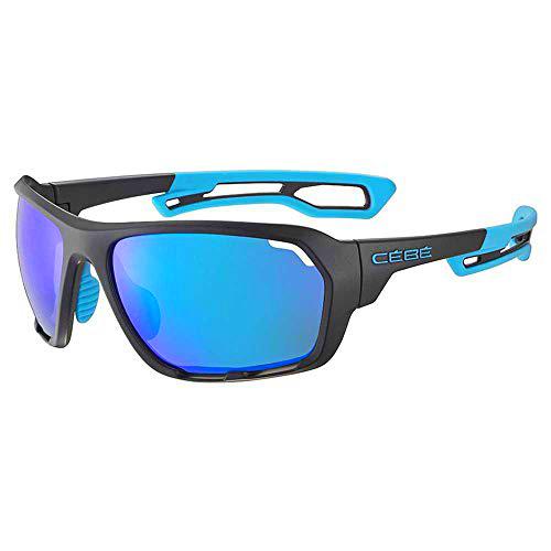 Cébé Upshift Gafas de Sol Adultos Unisex Matt Black Blue Large