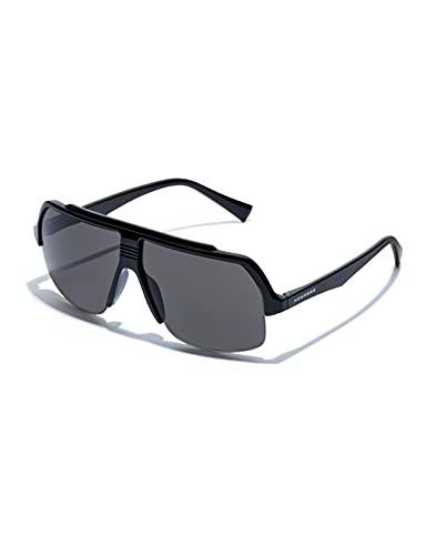 HAWKERS BAVE Gafas de Sol, Black Dark Grey, Talla única Unisex Adulto