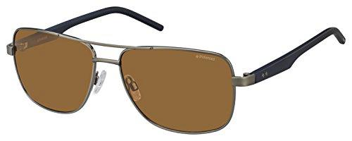 Polaroid PLD 2042/S IG RW2 59 Gafas de Sol, Azul (Dkruth Bluette/Brown Pz), Hombre