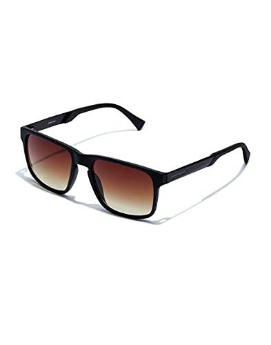 HAWKERS · Gafas de sol PEAK METAL para hombre y mujer · BLACK SMOKY BROWN