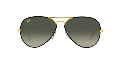 Ray-Ban 0RB3025JM Gafas, Black ON Legend Gold, 62 Unisex Adulto