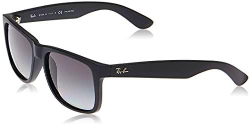 Ray-Ban Justin RB4165 - Gafas de sol Unisex, Negro (Black Rubber), 51 mm