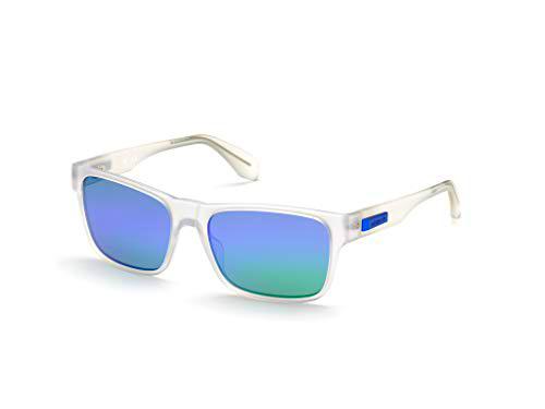 adidas OR0011 Gafas, Crystal/BLU Mirror, 57 para Hombre