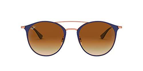 Ray-Ban 0RB3546 Gafas de sol, Copper On Top Dark Blue, 48 Unisex