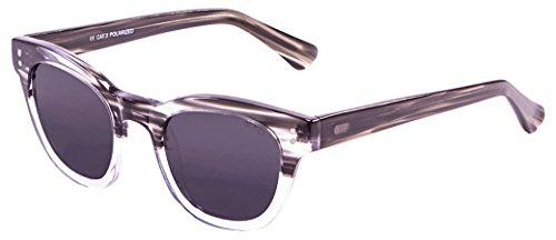 Ocean Sunglasses Santa Cruz-Gafas de Sol Demy/Black White Down/Smoke Lens