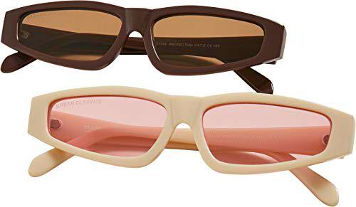 Urban Classics Sunglasses Lefkada 2-Pack Gafas, marrón