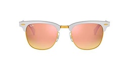 Ray-Ban Clubmaster Aluminum Gafas de sol, Brusched Silver