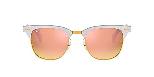 Ray-Ban Clubmaster Aluminum Gafas de sol, Brusched Silver