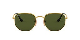 Ray-Ban Hexagonal Gafas, Oro, 51 Unisex Adulto