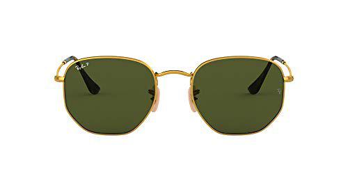 Ray-Ban Hexagonal Gafas, Oro, 51 Unisex Adulto