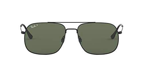 Ray-Ban 0RB3595 Gafas de Sol, Rubber Black, 59 Unisex