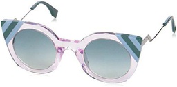 FENDI FF 0240/S 9K 35J Gafas de sol, Rosa (Pink/Green Shaded)