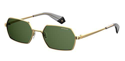 Polaroid PLD 6068/s Sunglasses, PEF/UC Gold Green, 56 Unisex-Adult