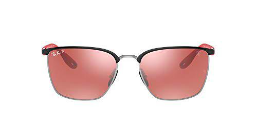 Ray-Ban 0RB3673M Gafas, Black ON Silver, 56 Unisex