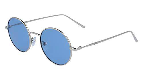 DKNY DK105S Gafas de Sol, Silver/Blue, 47 MM, 19 MM