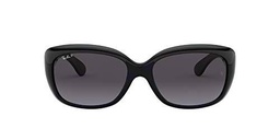 Ray-Ban 4101 Gafas de Sol, Shiny Black, 57 para Mujer