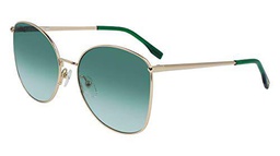 Lacoste L224S-714 Gafas, Gold, 59/18/140 para Mujer