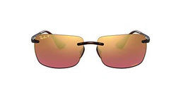 Ray-Ban 4255 Gafas de Sol, Shiny Brown, 60 para Hombre