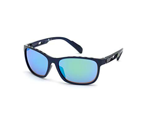 adidas SP0014 Gafas, Matte Blue/Green Mirror, 62 para Hombre