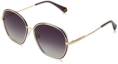 Polaroid PLD 6113/S Billetera, Oro Negro, 56 para Mujer