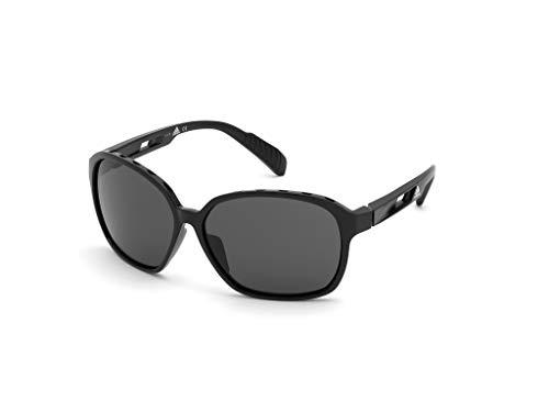 adidas SP0013 Gafas, Shiny Black/Smoke, 62 para Mujer